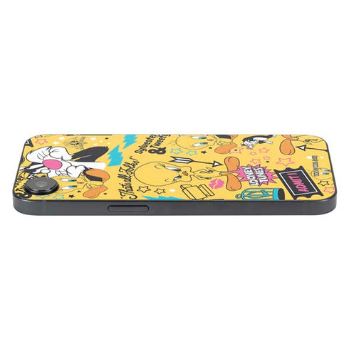 Looney Tunes Tweety and Sylvester Patches iPhone 16e Skin